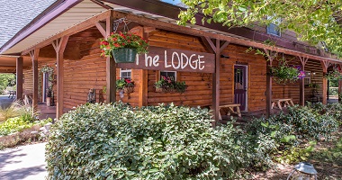 Front entrance to the Lodge